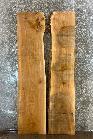 2- Live Edge Ash Rustic Dining Room, Kitchen Table Top Set 20577-20578